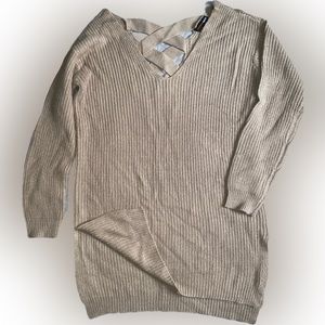 Beige Sweater “Shirt”•size M
